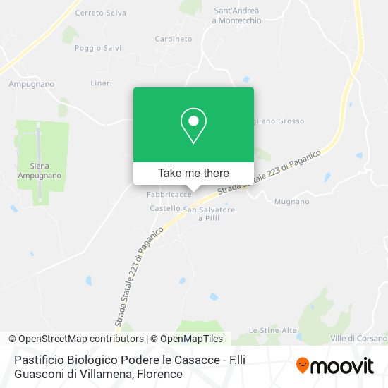 Pastificio Biologico Podere le Casacce - F.lli Guasconi di Villamena map