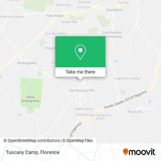 Tuscany Camp map