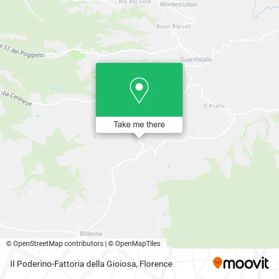 Il Poderino-Fattoria della Gioiosa map
