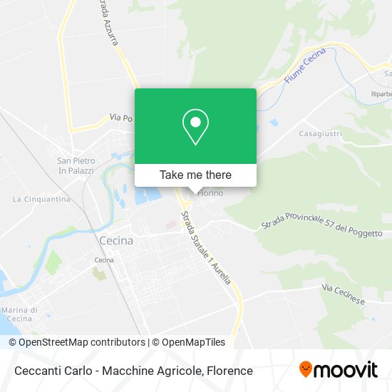 Ceccanti Carlo - Macchine Agricole map