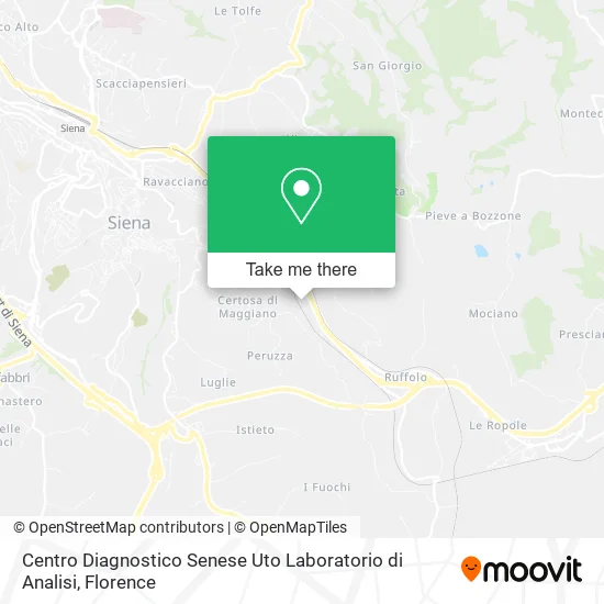 Centro Diagnostico Senese Uto Laboratorio di Analisi map