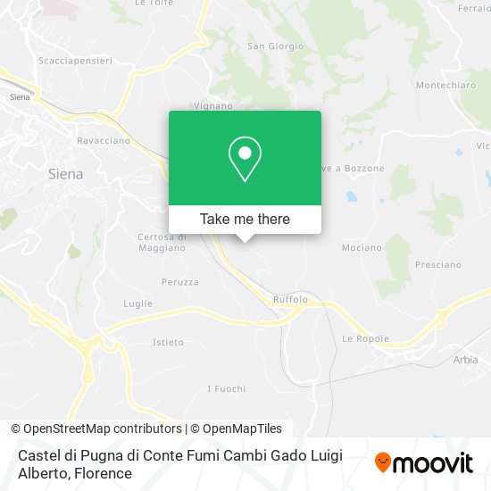 Castel di Pugna di Conte Fumi Cambi Gado Luigi Alberto map