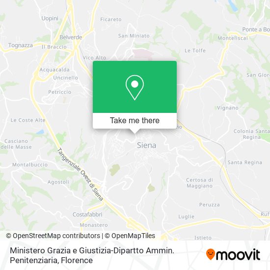 Ministero Grazia e Giustizia-Dipartto Ammin. Penitenziaria map