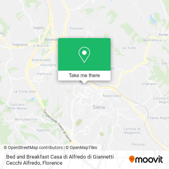 Bed and Breakfast Casa di Alfredo di Giannetti Cecchi Alfredo map