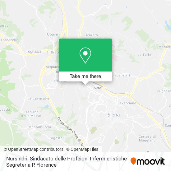 Nursind-il Sindacato delle Profeioni Infermieristiche Segreteria P map