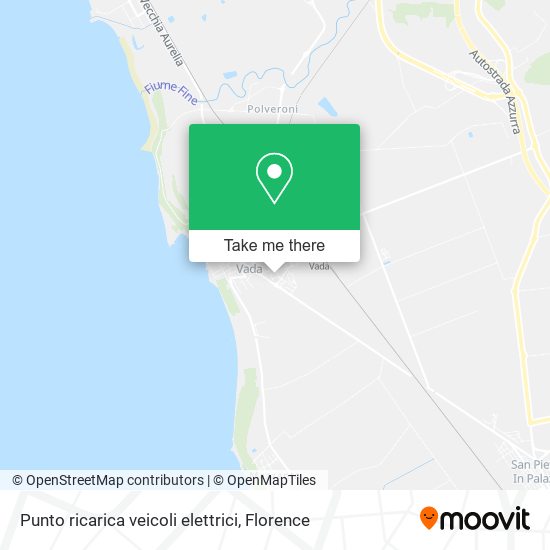 Punto ricarica veicoli elettrici map