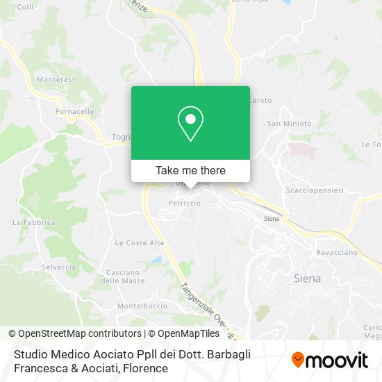 Studio Medico Aociato Ppll dei Dott. Barbagli Francesca & Aociati map