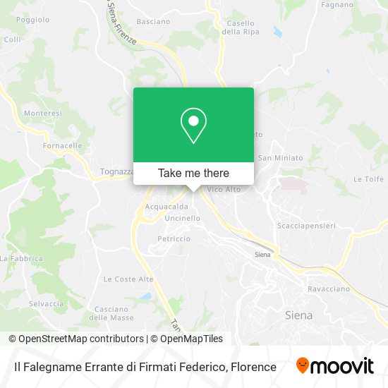 Il Falegname Errante di Firmati Federico map