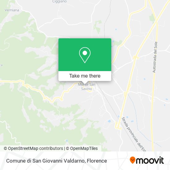 Comune di San Giovanni Valdarno map