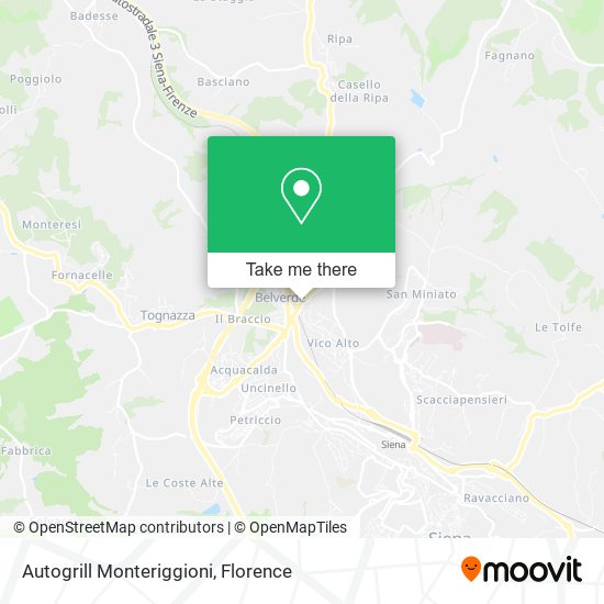 Autogrill Monteriggioni map