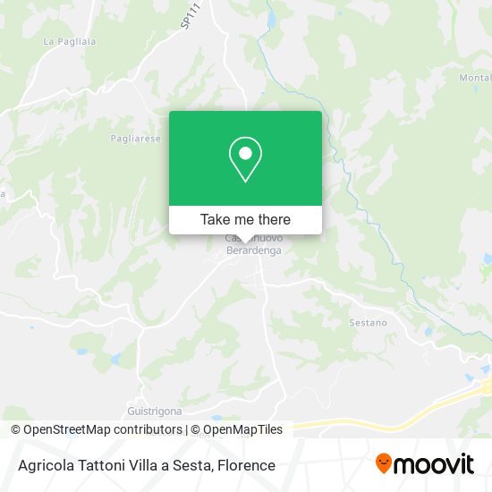 Agricola Tattoni Villa a Sesta map