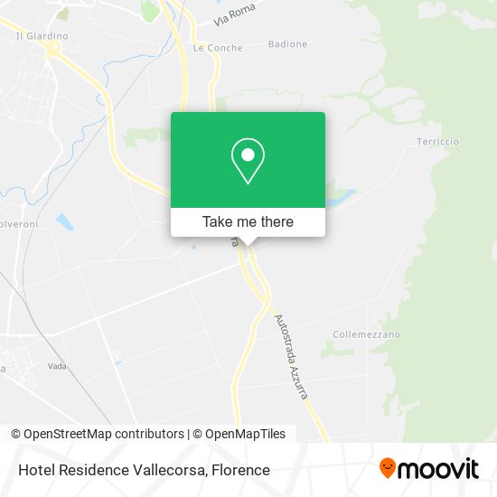 Hotel Residence Vallecorsa map