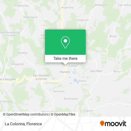 La Colonna map