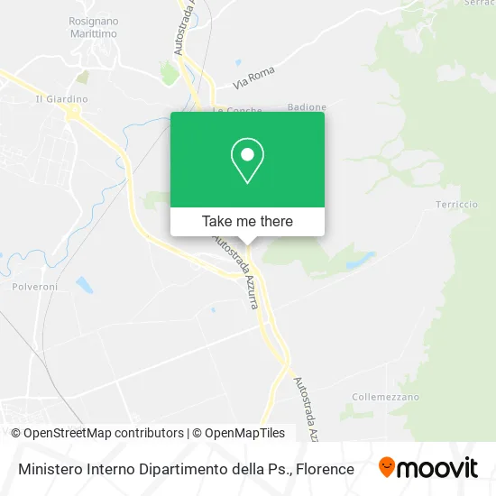 Ministero Interno Dipartimento della Ps. map