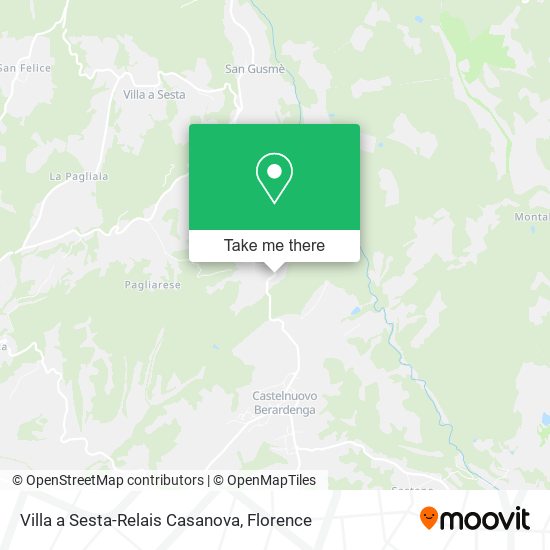 Villa a Sesta-Relais Casanova map
