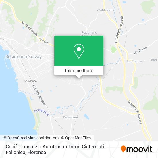Cacif. Consorzio Autotrasportatori Cisternisti Follonica map