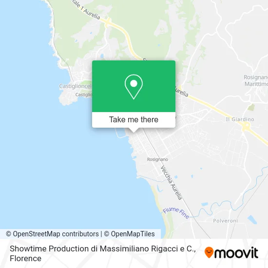 Showtime Production by Massimiliano Rigacci & Co. map