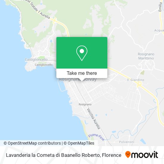 Lavanderia la Cometa di Baanello Roberto map