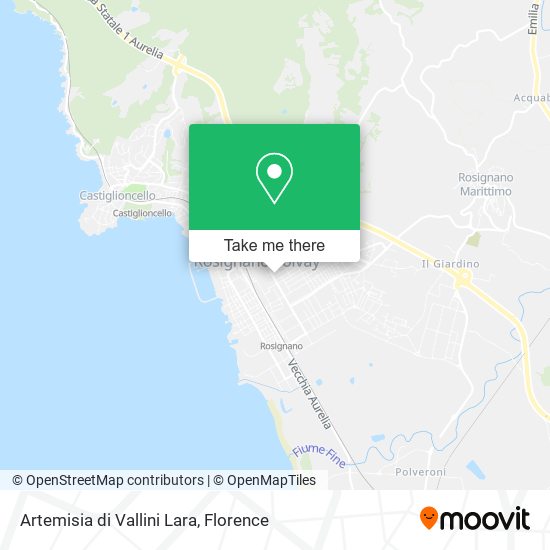 Artemisia di Vallini Lara map
