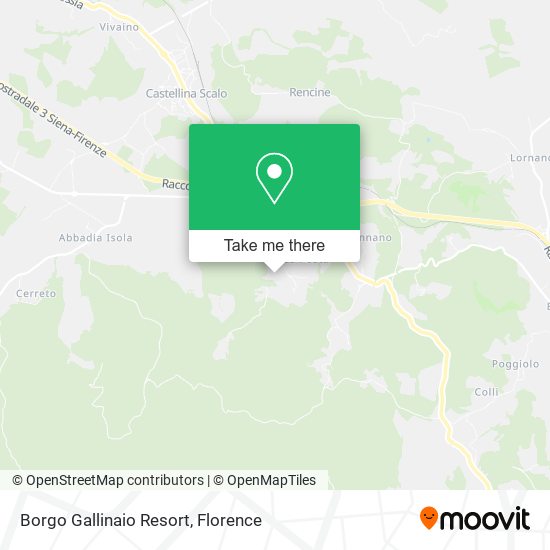 Borgo Gallinaio Resort map