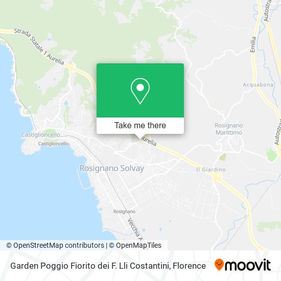 Garden Poggio Fiorito dei F. Lli Costantini map