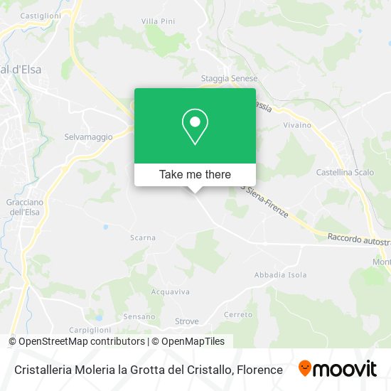 Cristalleria Moleria la Grotta del Cristallo map