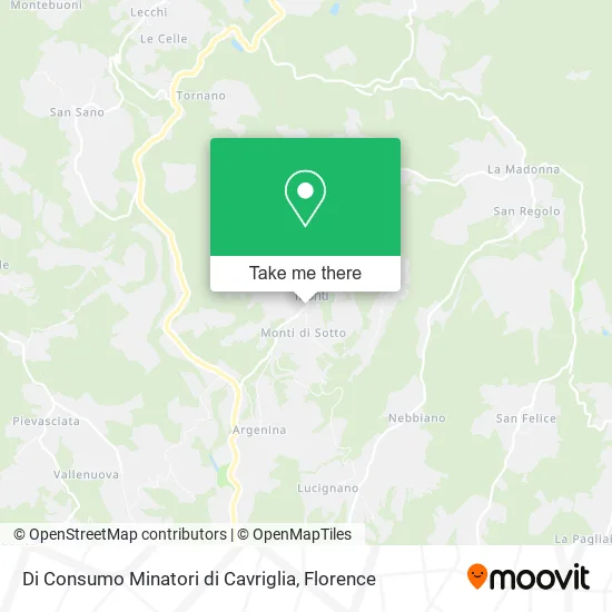 Di Consumo Minatori di Cavriglia map