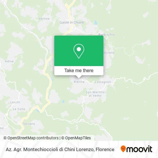 Az. Agr. Montechioccioli di Chini Lorenzo map