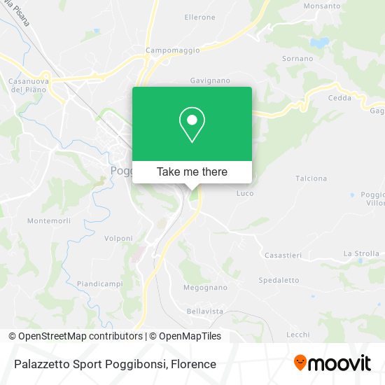 Palazzetto Sport Poggibonsi map