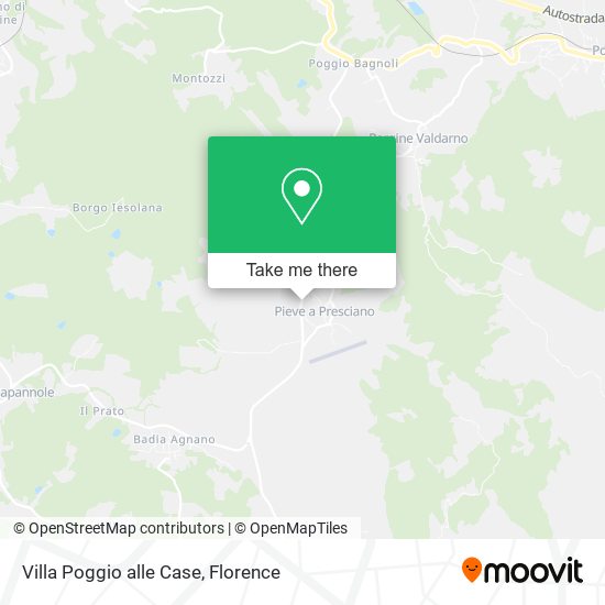 Villa Poggio alle Case map