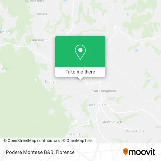 Podere Montese B&B map
