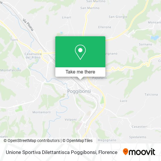 Unione Sportiva Dilettantisca Poggibonsi map
