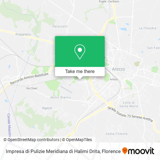 Impresa di Pulizie Meridiana di Halimi Drita map