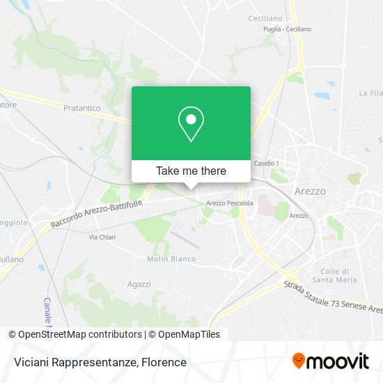 Viciani Rappresentanze map