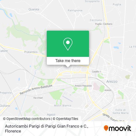 Autoricambi Parigi di Parigi Gian Franco e C. map