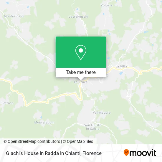 Giachi's House in Radda in Chianti map
