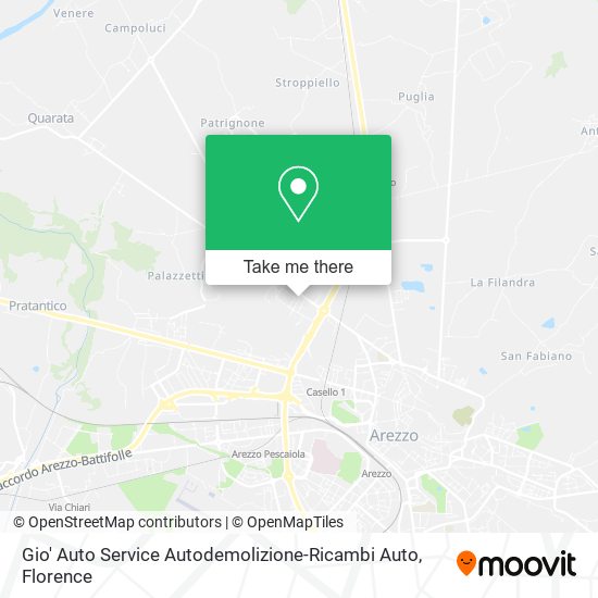 Gio' Auto Service Autodemolizione-Ricambi Auto map