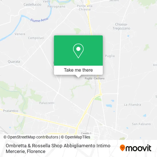 Ombretta & Rossella Shop Abbigliamento Intimo Mercerie map