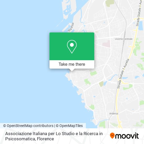 Associazione Italiana per Lo Studio e la Ricerca in Psicosomatica map