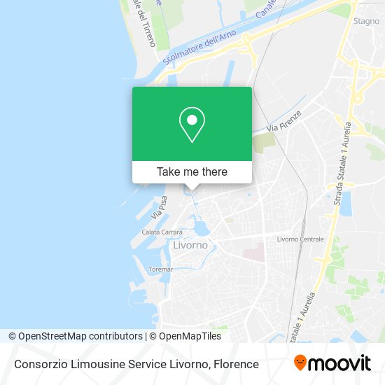 Consorzio Limousine Service Livorno map