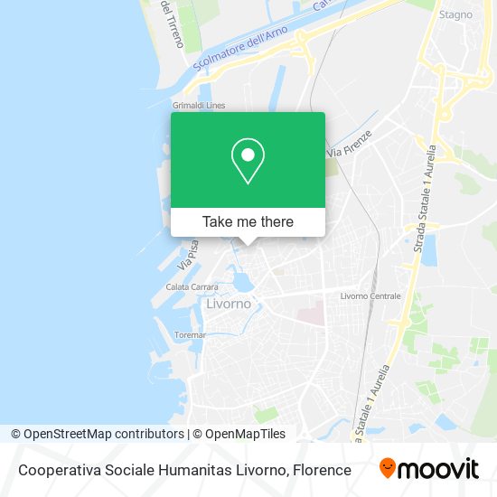 Cooperativa Sociale Humanitas Livorno map