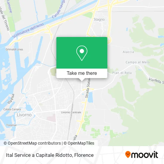 Ital Service a Capitale Ridotto map