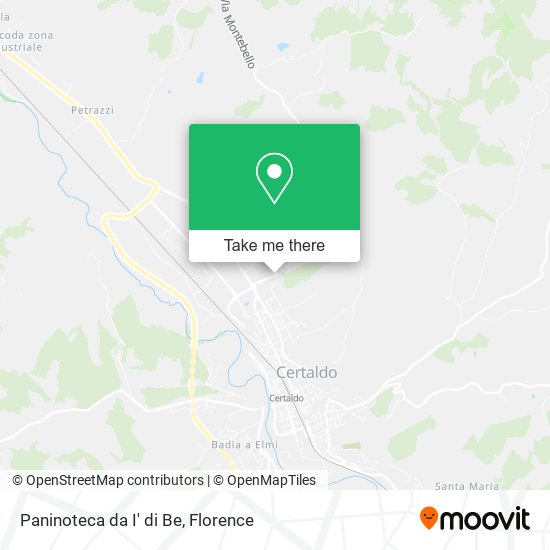 Paninoteca da I' di Be map