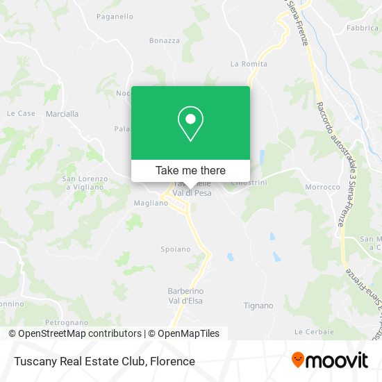Tuscany Real Estate Club map