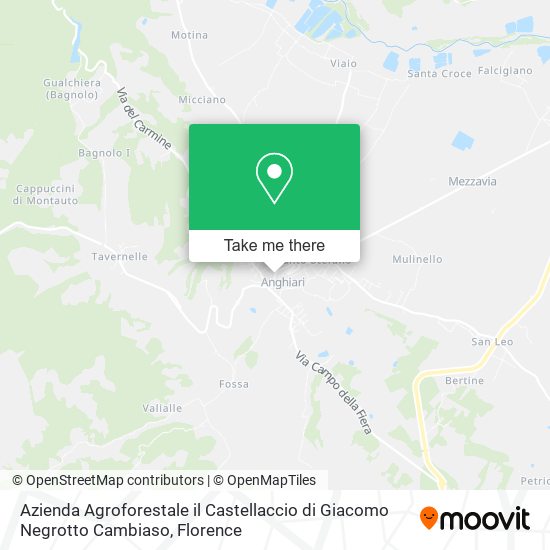 Azienda Agroforestale il Castellaccio di Giacomo Negrotto Cambiaso map