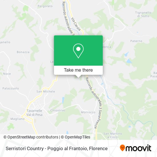 Serristori Country - Poggio al Frantoio map