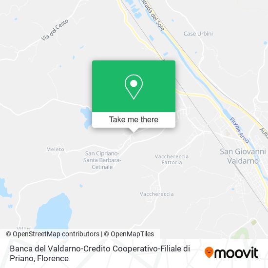 Banca del Valdarno-Credito Cooperativo-Filiale di Priano map