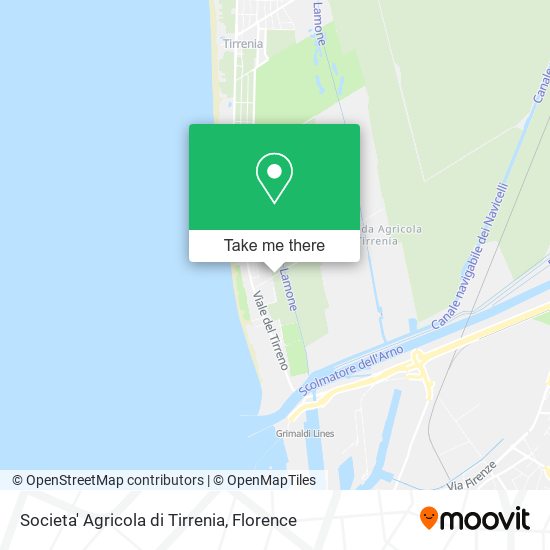 Societa' Agricola di Tirrenia map