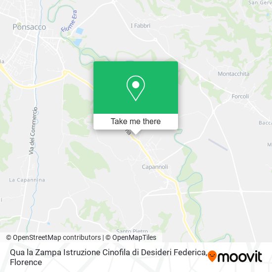 Qua la Zampa Istruzione Cinofila di Desideri Federica map