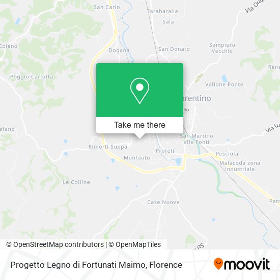 Progetto Legno di Fortunati Maimo map